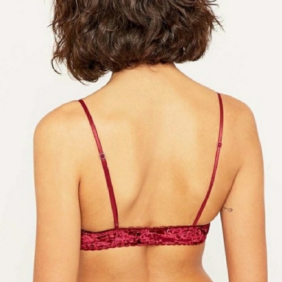 UO Out From Under Moon Applique Velvet Bralette - Picture 2 of 3